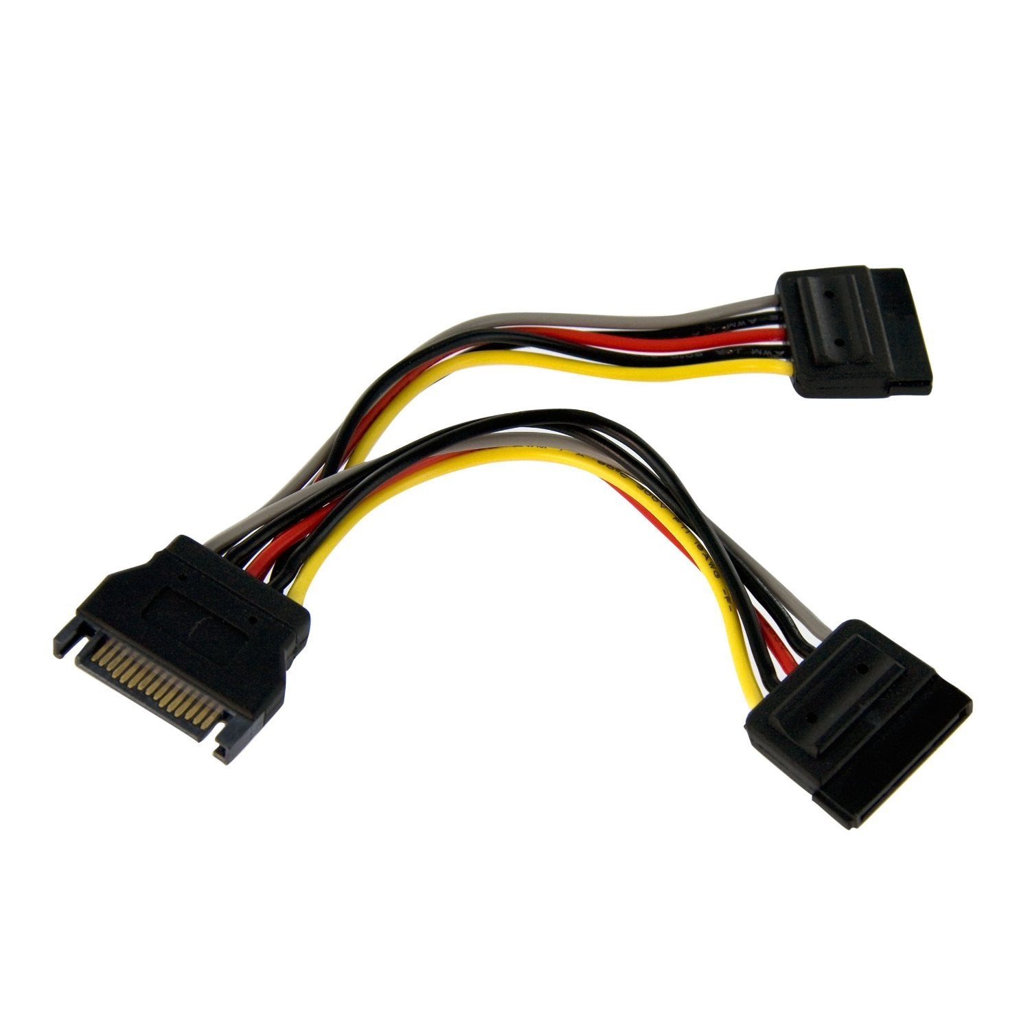 6In SATA Power Y Splitter Cable Adapter - M/F - Power Splitter - SATA Power (M) to SATA Power (F) - 6 in - PYO2SATA