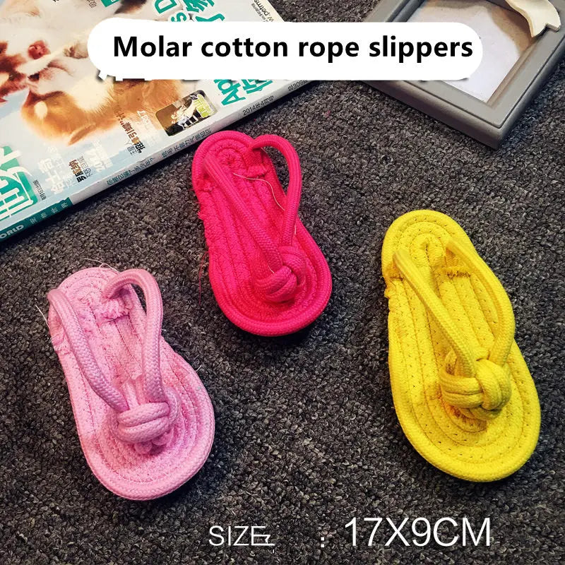 1PC Rubber Squeak Toy for Dog Chew Bone Slipper Squeaky Ball Dog Toys Tooth Grinding Training Pet Toy Supplies accessories