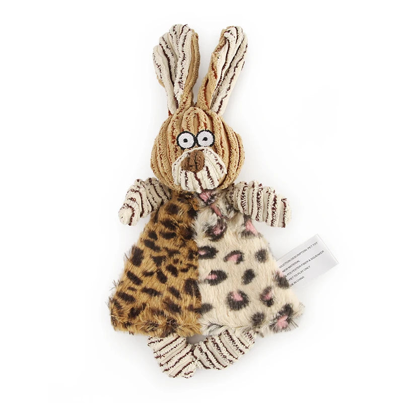 Corduroy Sound Pet Toy Dog Squeak Toy for Rabbit Mouse Cattle Clean Teeth Puppy Toys Pet Accessories Small Dog Toy