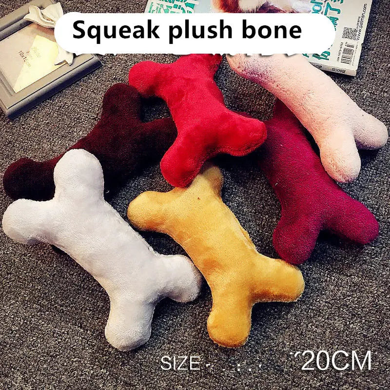 1PC Rubber Squeak Toy for Dog Chew Bone Slipper Squeaky Ball Dog Toys Tooth Grinding Training Pet Toy Supplies accessories