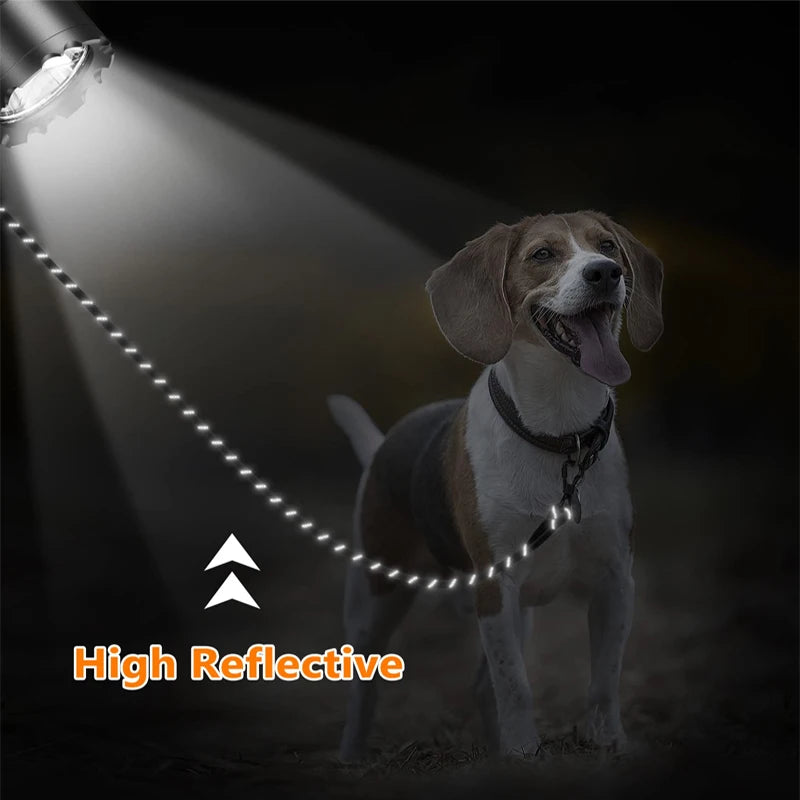 3M Reflective Dog Leash With Comfortable Padded Handle Double Heavy Duty Traction Rope  for Dogs Suitable Small to Large Dogs