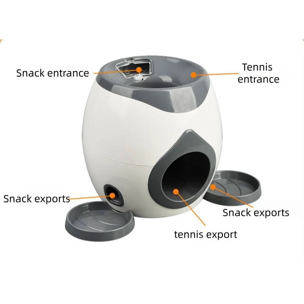 Dog Tennis Food Reward Machine Dog Interactive Training Smart Food Leaker Snack Machine Ball Machine Interactive Fun Dog Toy