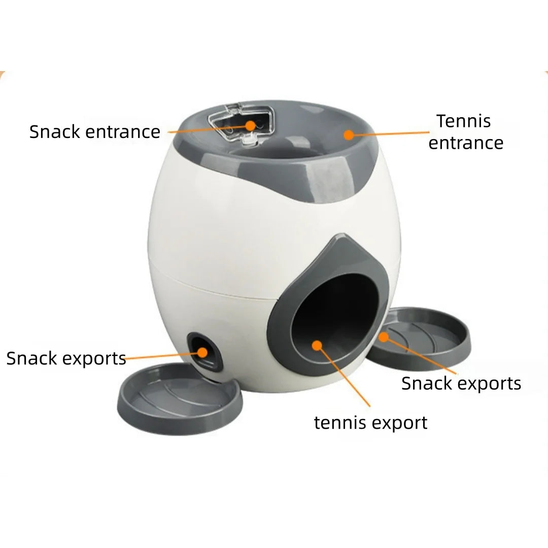 Dog Tennis Food Reward Machine Dog Interactive Training Smart Food Leaker Snack Machine Ball Machine Interactive Fun Dog Toy