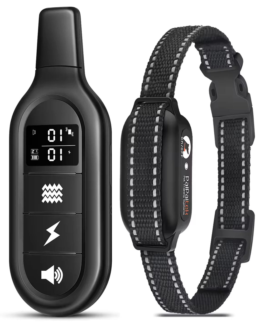 Electric Dog Training Collar Waterproof Dog Bark Collar Pet With Remote Control Rechargeable Anti Barking Device All Size Dogs