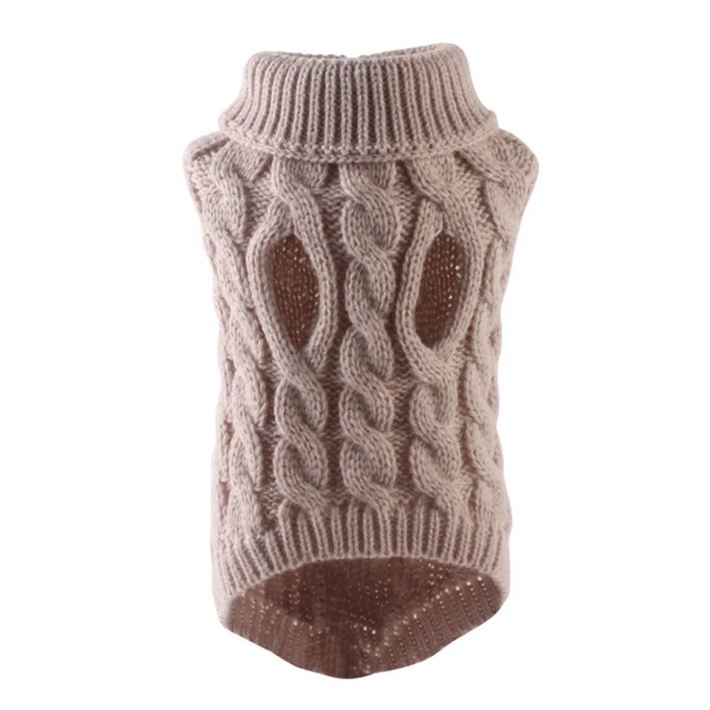 Dog Sweaters for Small Dogs Sweater Winter Dog Clothes Boy Chihuahua Yorkie Sweater Warm Pet Clothes Knitted Solid Puppy
