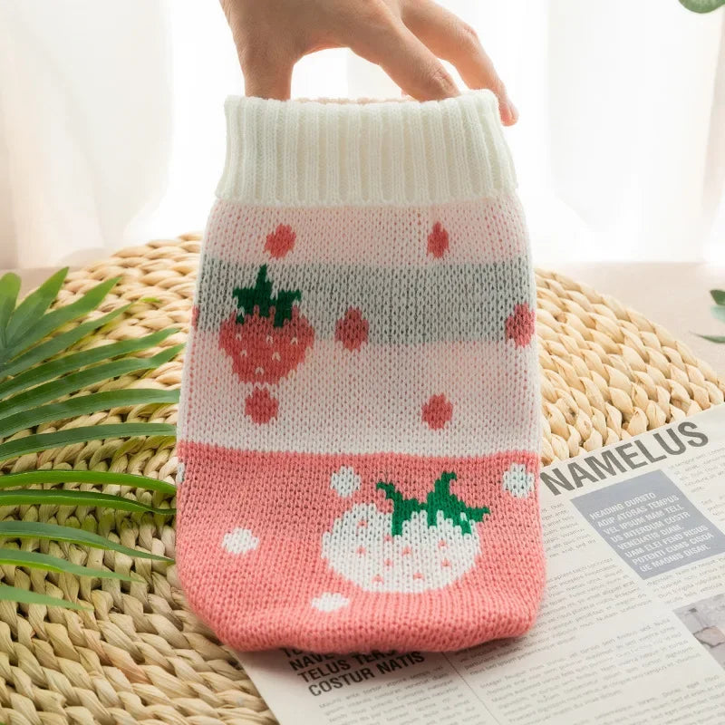 Warm Pet Dog Sweaters Winter Dog Clothes for Small Medium Dogs Knitted Puppy Cat Coat Chihuahua Yorkie French Bulldogs Customes