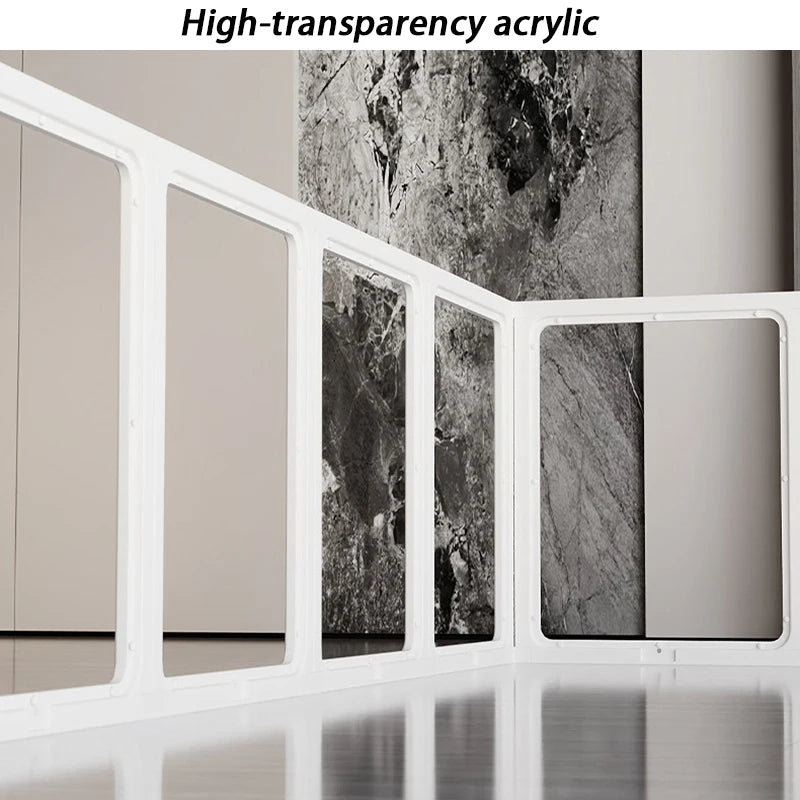 Indoor Dog Fences Cages Backyard Transparent Dog Enclosure High Home Puppy Playpen Small Animals Crate Portable Pet Corral
