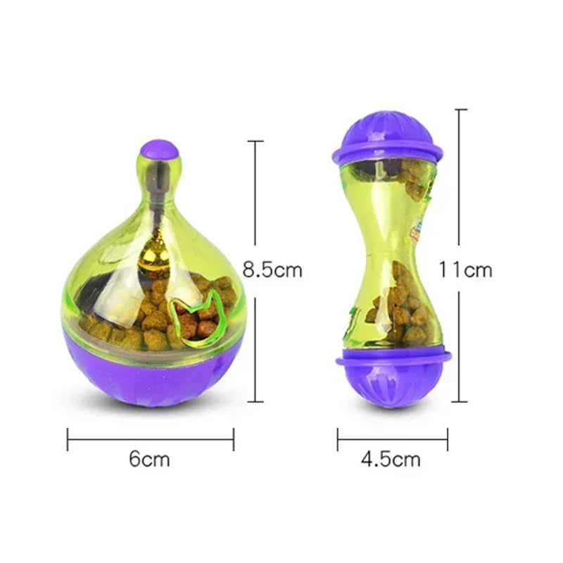 New Pet Toy Food Leakage Tumbler Feeder Treat Ball Cute Little Mouse Toys Interactive Toy for Cat Food Slow Feeding Supplies