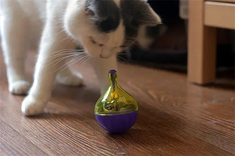 New Pet Toy Food Leakage Tumbler Feeder Treat Ball Cute Little Mouse Toys Interactive Toy for Cat Food Slow Feeding Supplies