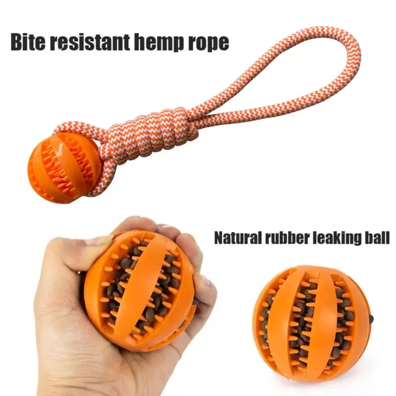 2pcs of dog rope treat balls|Handheld design,durable material,helps clean teeth,and suitable for daily training and interaction