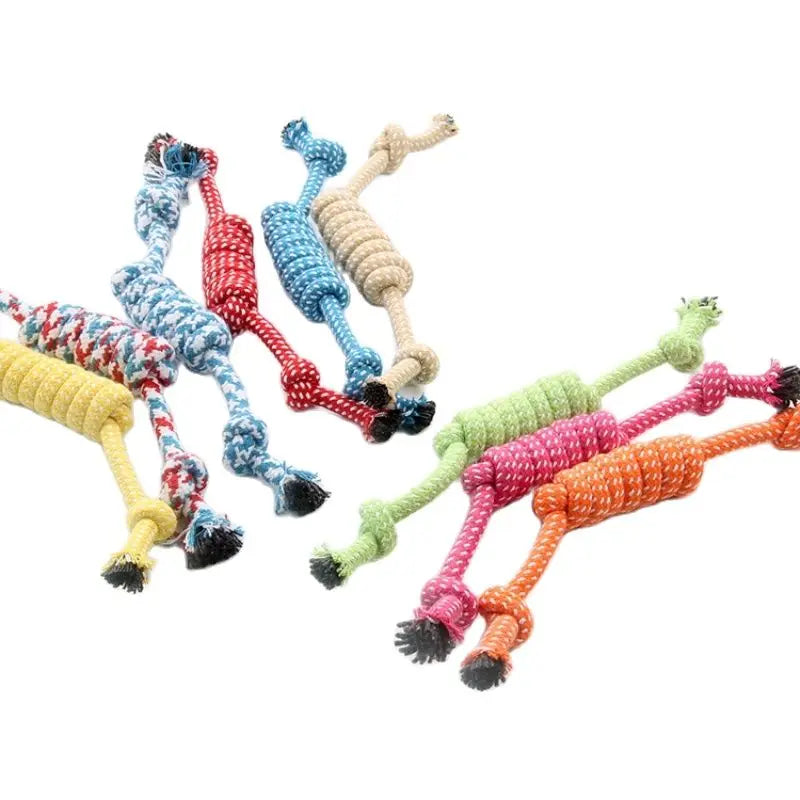 Dog Rope Chew Toy Outdoor Training Fun Playing Cat Dogs Toys For Large Small Dogs Durable Braided Rope Toy Antistress Fidget Toy