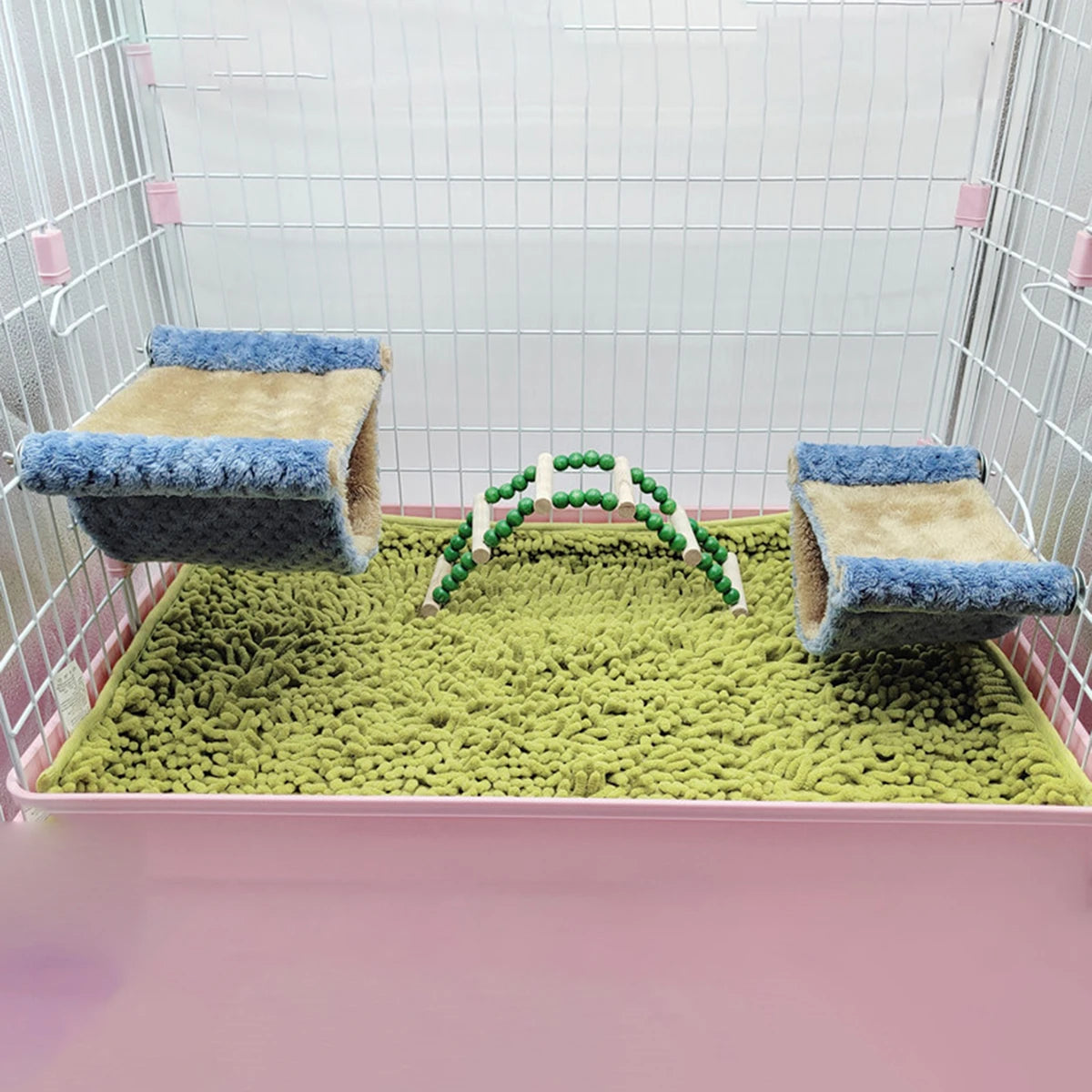 Guinea Pigs Hamster Warm Hammock Honey Possum Squirrel Hanging Nest Bed Gold Silk Bear Chinchillas Jumping Pet Toy