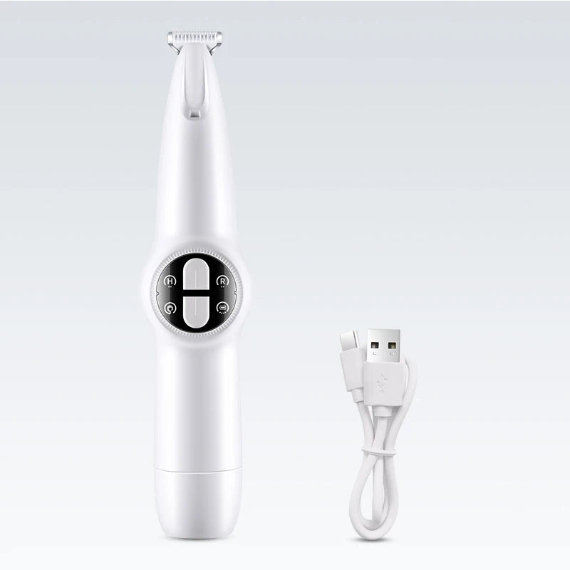 2 in 1 Electric Dog Nail Grinder & Partial Hair Trimmer for Dog Nail Grinders Pet Quiet Cat Paws Nail Grooming Trimmer Tools