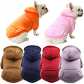 Dog Winter Hooded Sweatshirt for Small and Medium Doggy Pet Coat Puppy Cat Jacket Clothes Chihuahuas French Bulldog Costume