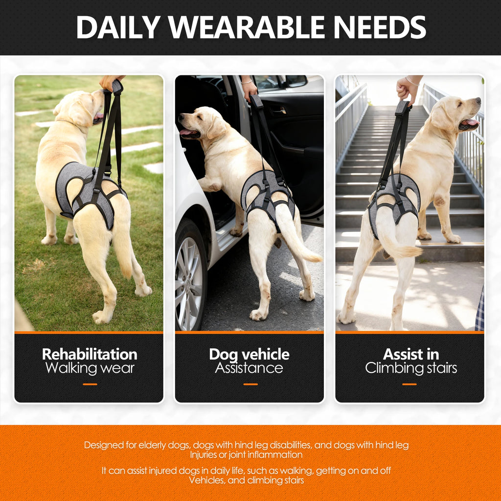 Dog Lift Harness,Dog Sling for Back Legs,Dog Harness to Help Lift and Walk,Adjustable Sling Support for Dogs Hind Legs