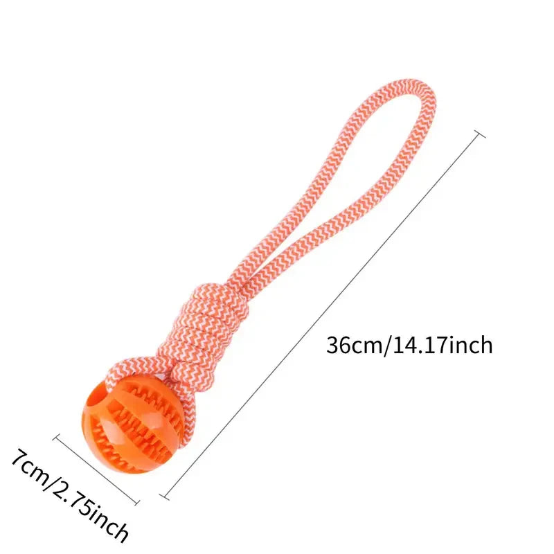 2pcs of dog rope treat balls|Handheld design,durable material,helps clean teeth,and suitable for daily training and interaction