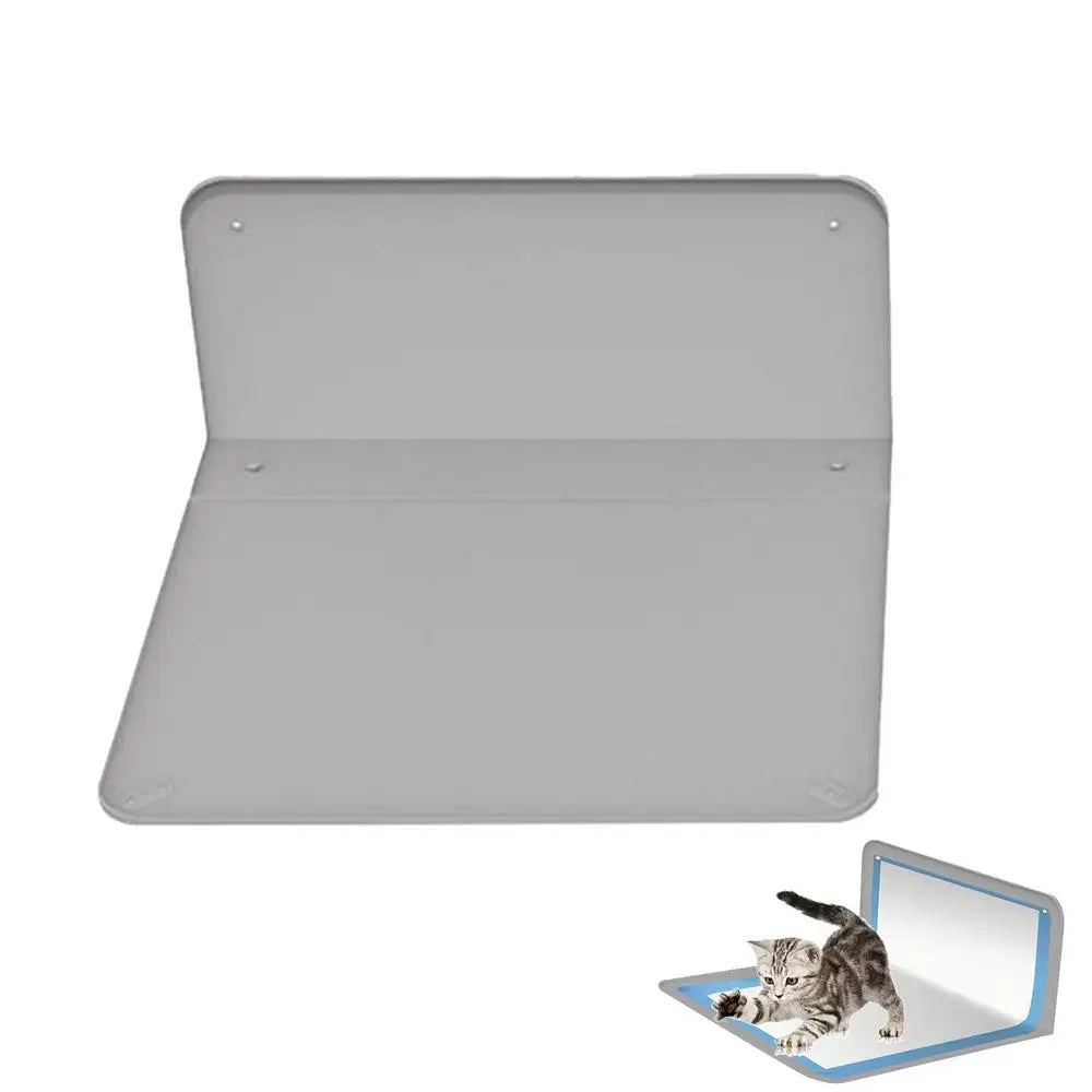 Dog Potty Tray L Shaped Spill Proof Pet Litter Box for Puppy Potty Training Indoor Use Pad Holder for Small Dogs Cat Outdoor Car