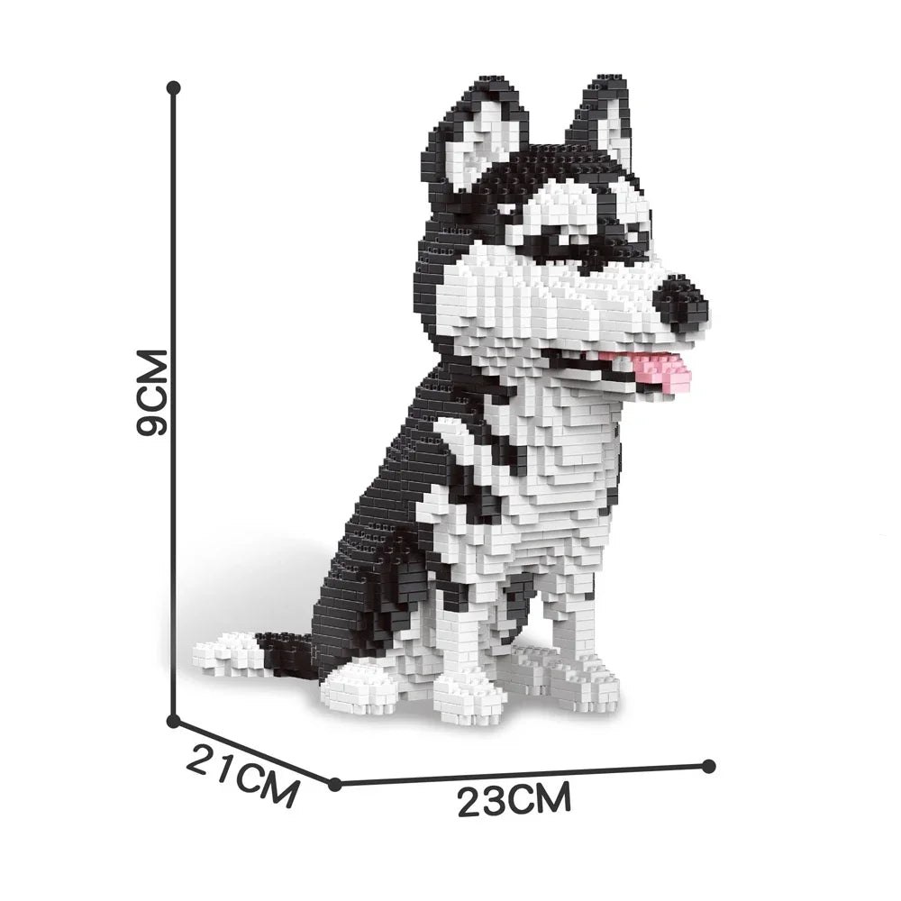 Knew Built Corgi Dog Micro Mini Building Blocks Toys: Adorable Model for Pet Lovers, Recreation, Perfect Display and Gift Idea