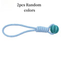 2pcs of dog rope treat balls|Handheld design,durable material,helps clean teeth,and suitable for daily training and interaction