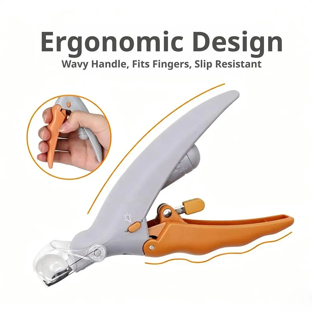LED Light Pet Nail Clippers With Safety Guard And Nail Catcher Easy To Use Nail Trimmer For Dogs Cats And Small Pets At Home