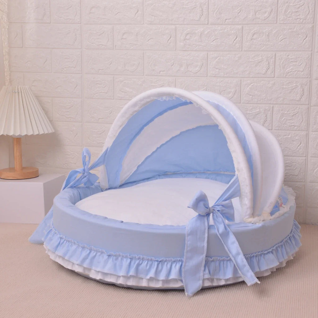 Comfortable Pet Sofa Cradle Dog Bed Overall Washable Luxury Kennel Dog Round Bed