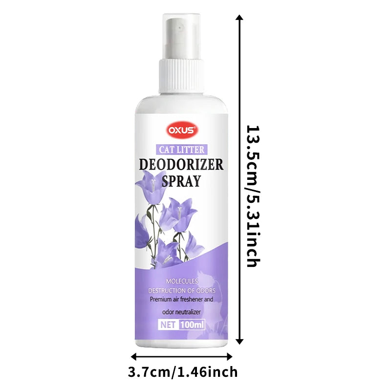 Pet Deodorizing Spray for Dogs and Cats Eliminates Pet Odors, Long-lasting Fragrance, Keeps Indoor Air Fresh 100ML
