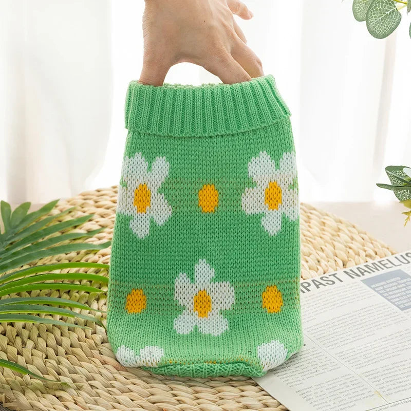 Warm Pet Dog Sweaters Winter Dog Clothes for Small Medium Dogs Knitted Puppy Cat Coat Chihuahua Yorkie French Bulldogs Customes