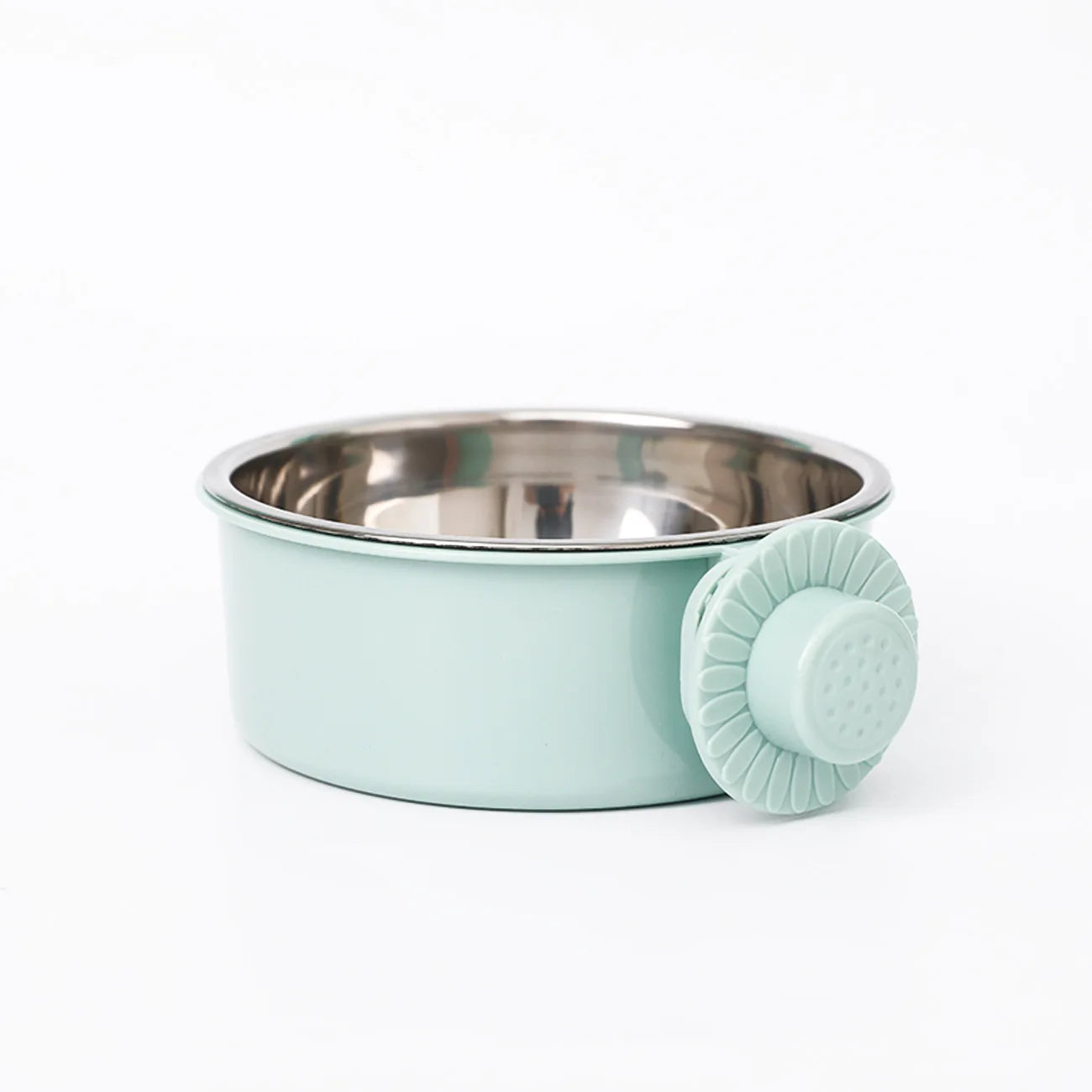 Dog Crate Food and Water Bowl Small Pet Hanging Kennel Removable Dish Feeding Cup No Spill with Holder for Medium Large