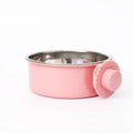 Dog Crate Food and Water Bowl Small Pet Hanging Kennel Removable Dish Feeding Cup No Spill with Holder for Medium Large