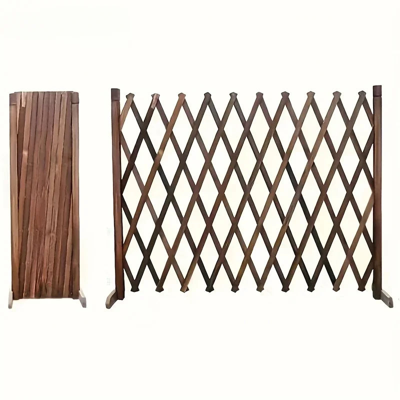 Retractable Wooden Pet Gate for Dogs Cats - Easy Install Indoor Safety Barrier for Home, Bedroom, Doorway & Stairs