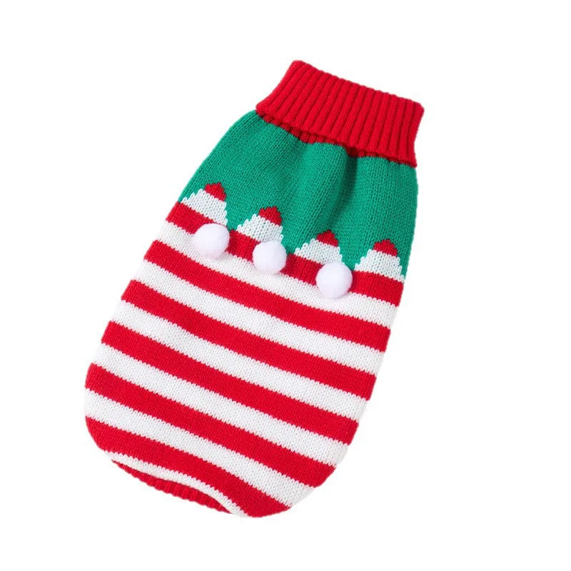 Warm Pet Dog Sweater Winter Clothes For Small Medium Dogs Knitted Puppy Cat Coat Chihuahua French Bulldogs Yorkie Customes