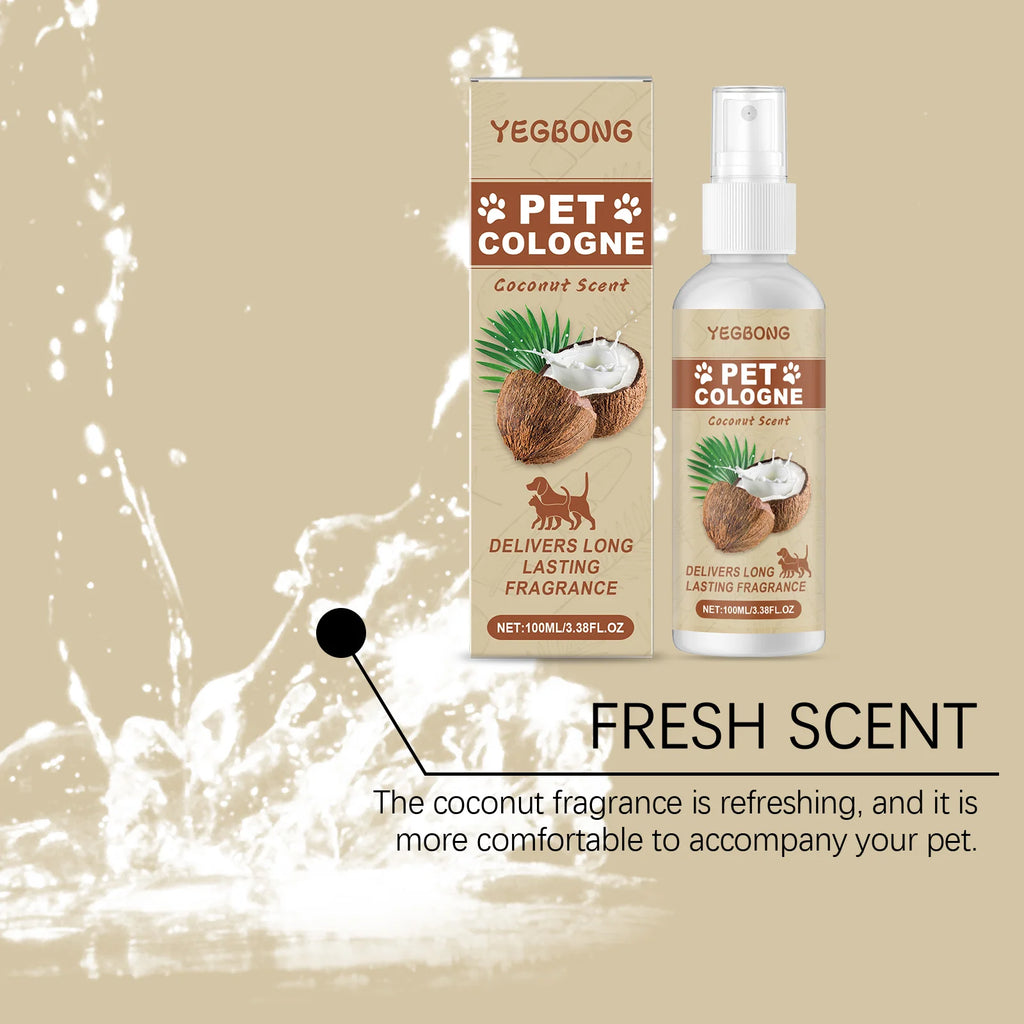 Coconut Scented Pet Odor Eliminator Spray, Indoor Freshening Spray for Cats and Dogs, Cleans and Eliminates Odors