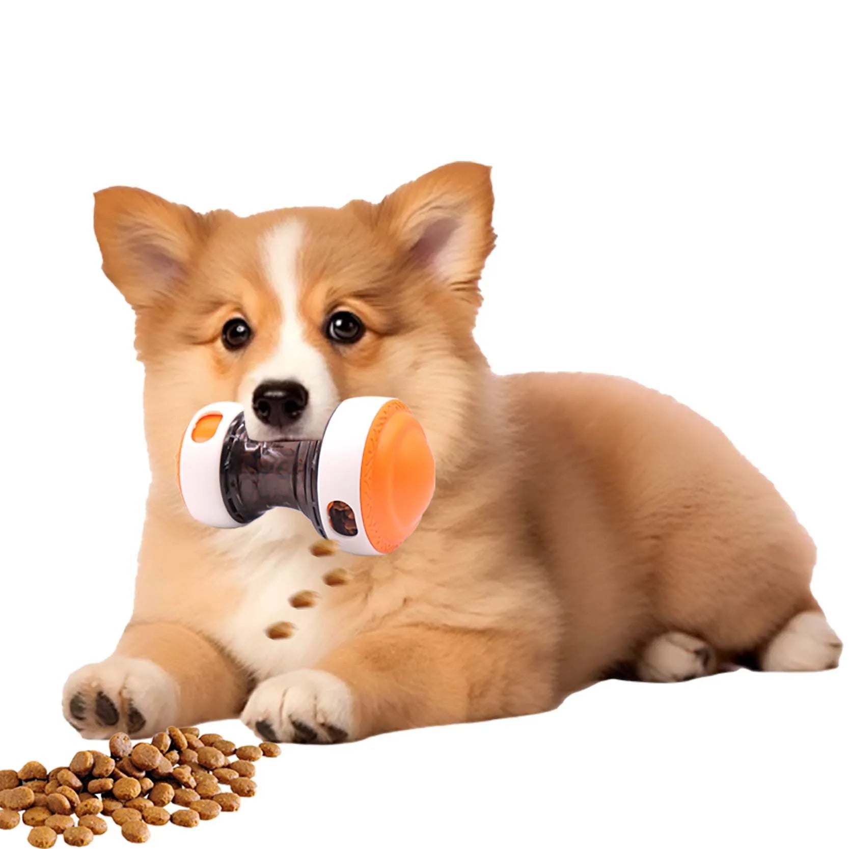 Dog Treat Dispenser Toy Adjustable Interactive Slow Feeder Rotating Rolling Puzzle Pet Toy for Dogs
