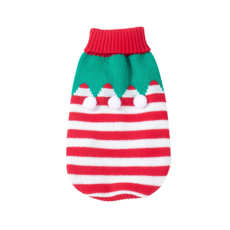 Warm Pet Dog Sweater Winter Clothes For Small Medium Dogs Knitted Puppy Cat Coat Chihuahua French Bulldogs Yorkie Customes
