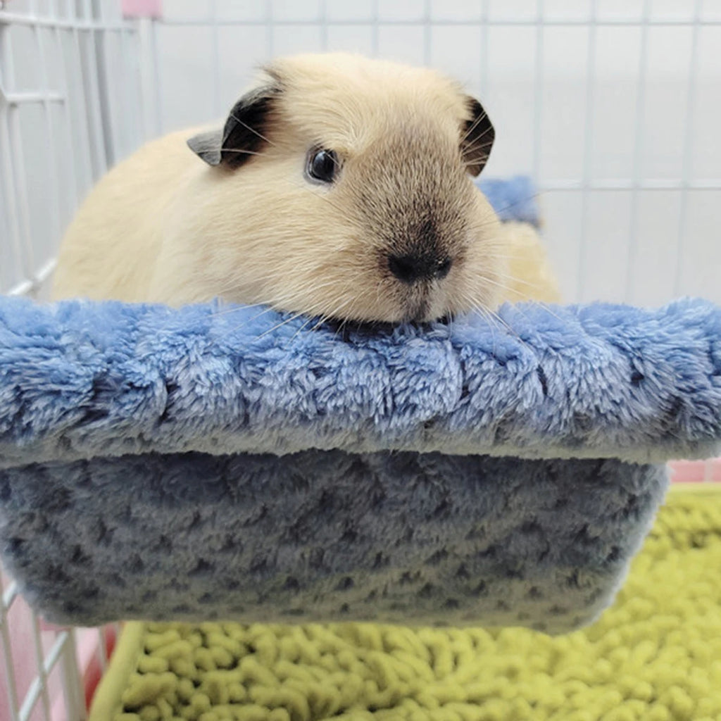 Guinea Pigs Hamster Warm Hammock Honey Possum Squirrel Hanging Nest Bed Gold Silk Bear Chinchillas Jumping Pet Toy
