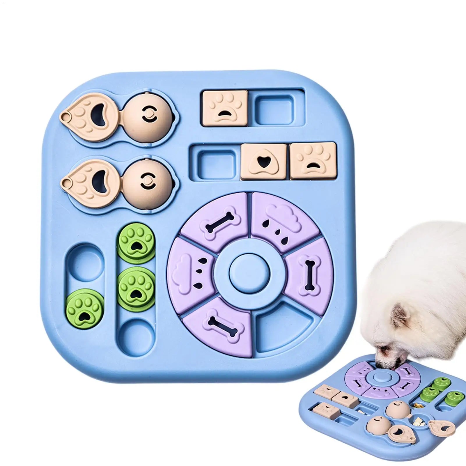 Interactive dog educational toy, interactive treat dispenser, suitable for training and intellectual development, for dogs cats