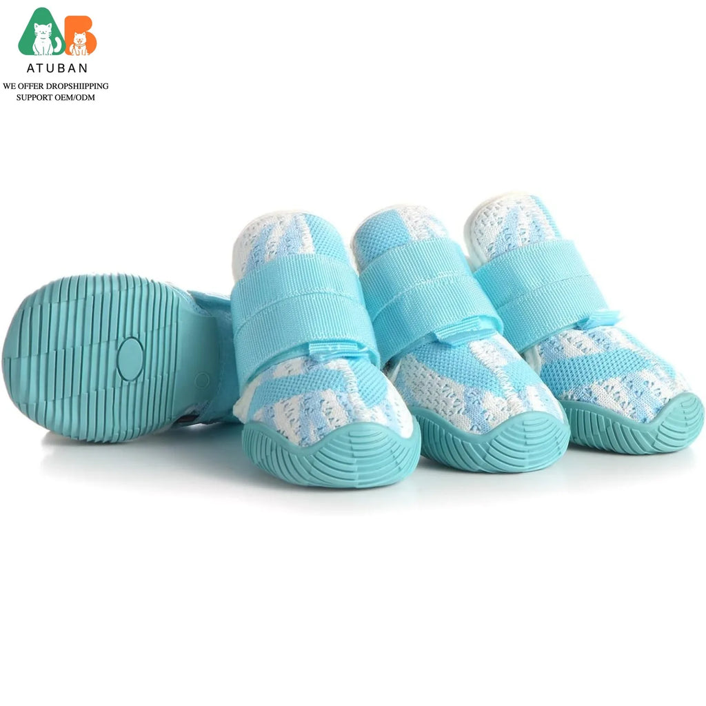 Breathable Dog Boots for Dogs,Non-Slip Dog Shoes for Winter Snow and Summer Hot Pavement,Lightweight Paw Protector Dog Booties
