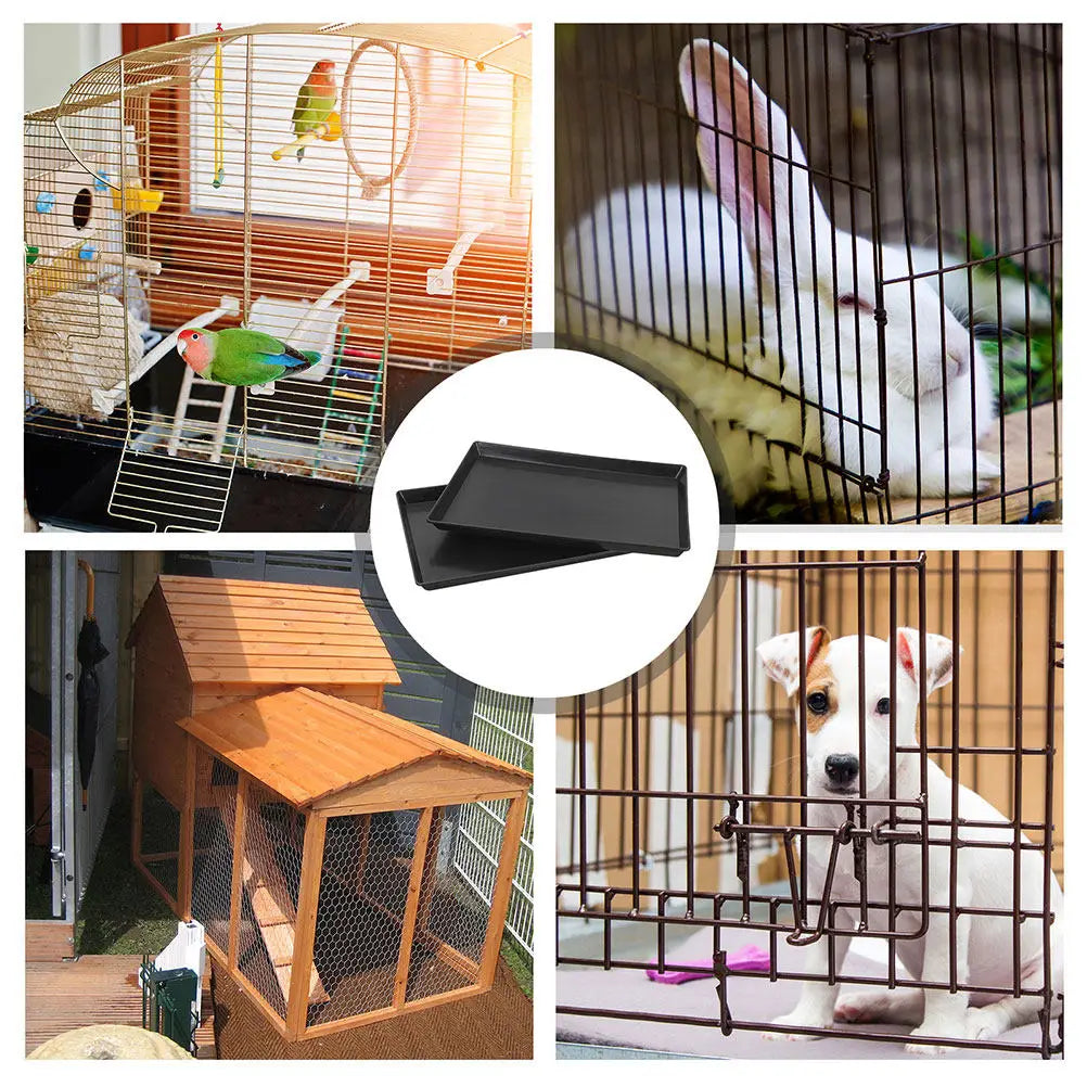 Plastic Dog Crate Kennel Tray Bird Cage Bottom Replacement Trays for along with