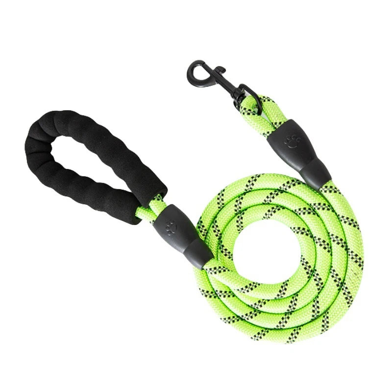 3M Reflective Dog Leash With Comfortable Padded Handle Double Heavy Duty Traction Rope  for Dogs Suitable Small to Large Dogs