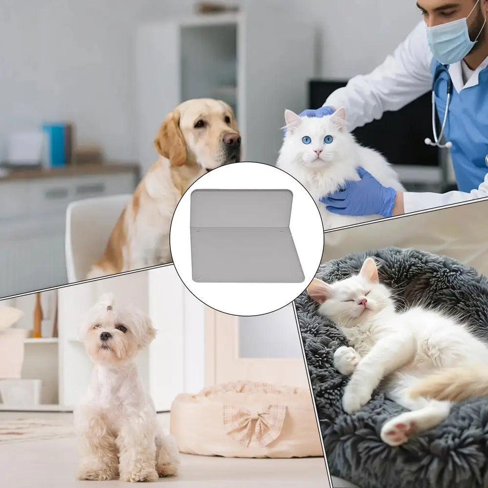 Dog Potty Tray L Shaped Spill Proof Pet Litter Box for Puppy Potty Training Indoor Use Pad Holder for Small Dogs Cat Outdoor Car
