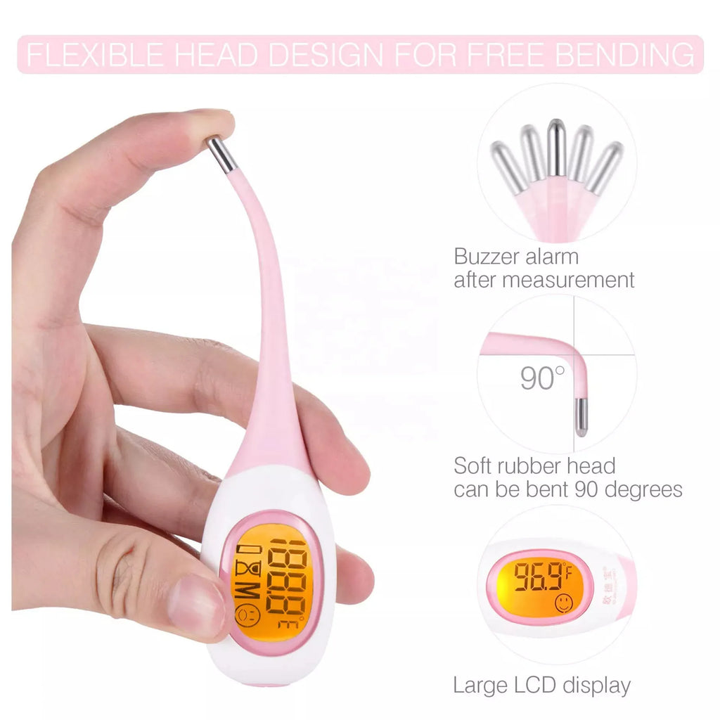 Professional LED Pet Thermometer for Dogs & Cats - Safe Dry/Wet Vet Thermometer, Pet Medical Equipment