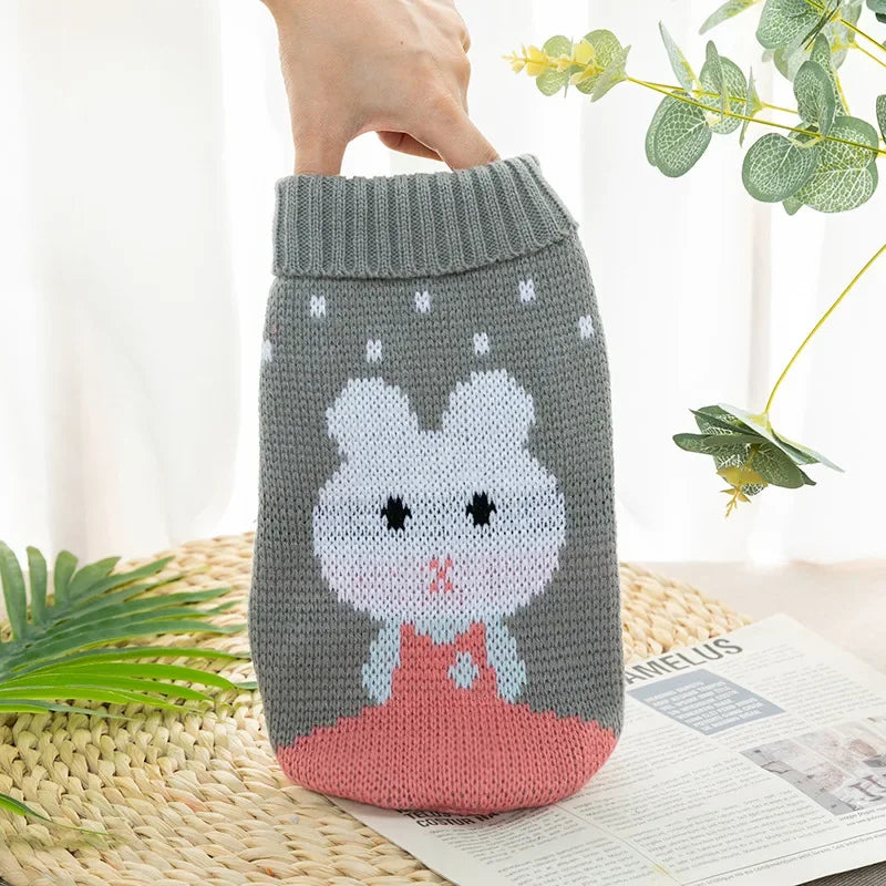 Warm Pet Dog Sweaters Winter Dog Clothes for Small Medium Dogs Knitted Puppy Cat Coat Chihuahua Yorkie French Bulldogs Customes