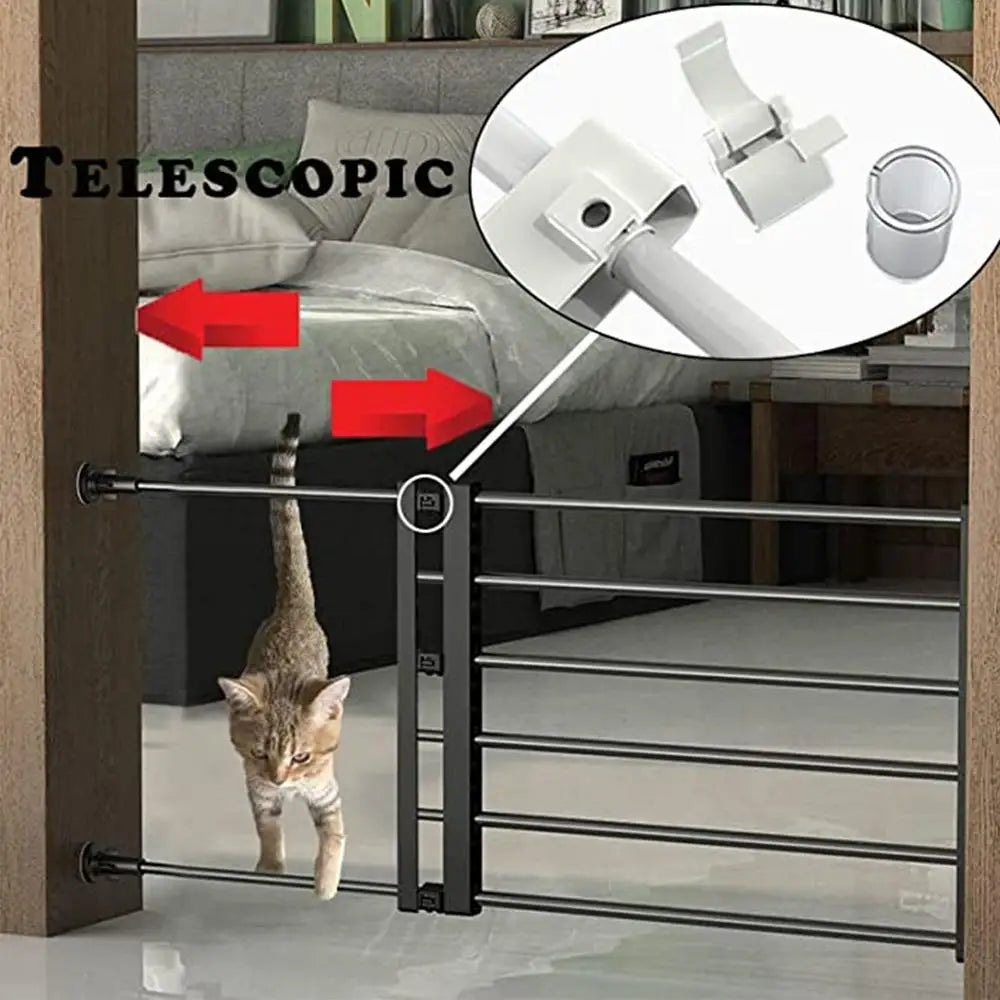 Indoor Dog Gate Retractable Freestanding Fence Nail-free Household Reusable Door For Small Medium Dogs Puppy Fence Pets supplies