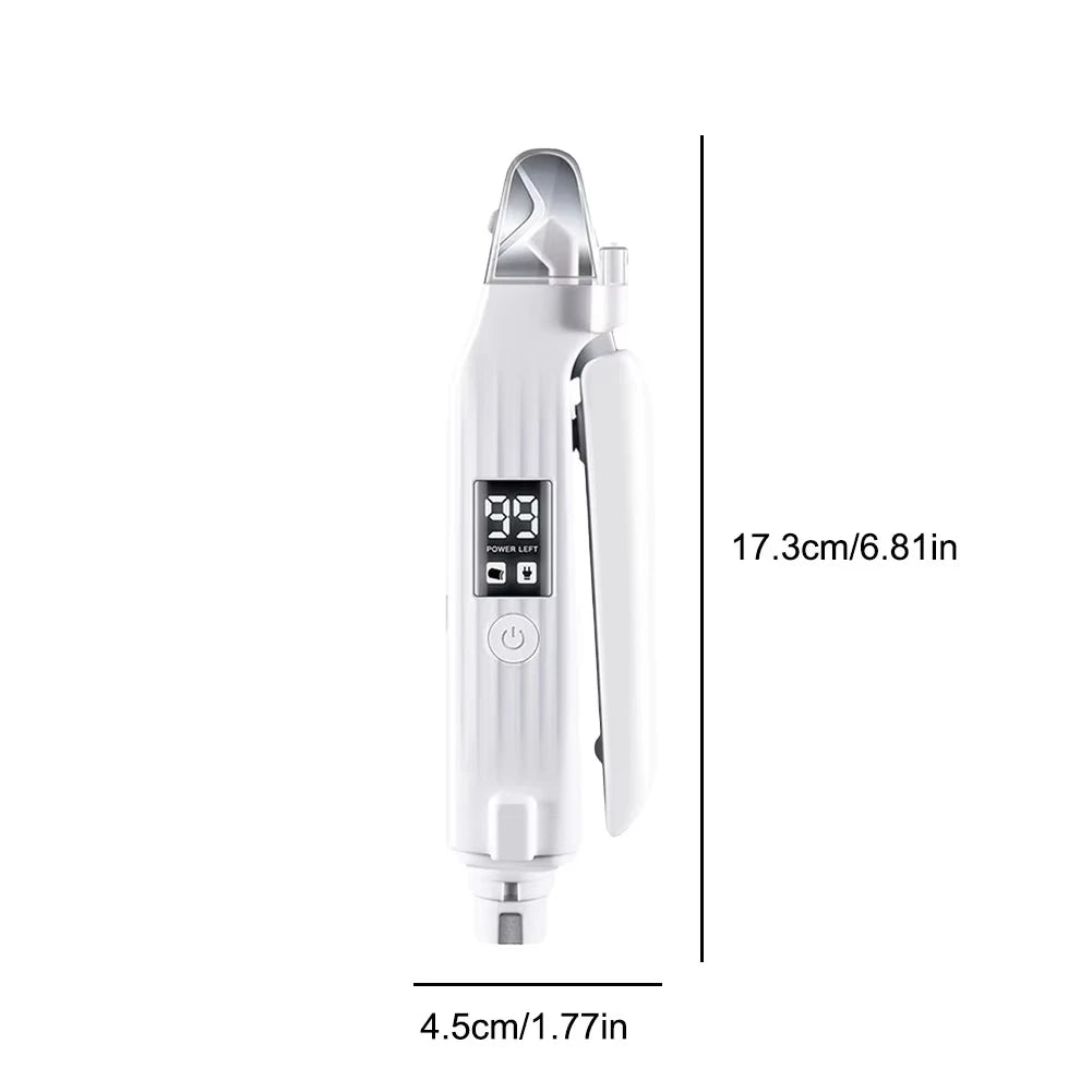 2 in 1 Electric Pet Nail Trimmer with LED Lights Pet Nail Grinder Dog Nail Trimmer and Grinder for Small Medium Large Dogs/Cats