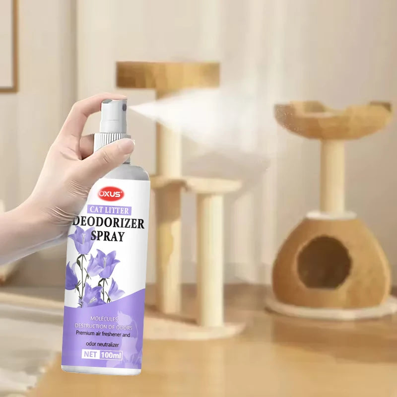 Pet Deodorizing Spray for Dogs and Cats Eliminates Pet Odors, Long-lasting Fragrance, Keeps Indoor Air Fresh 100ML