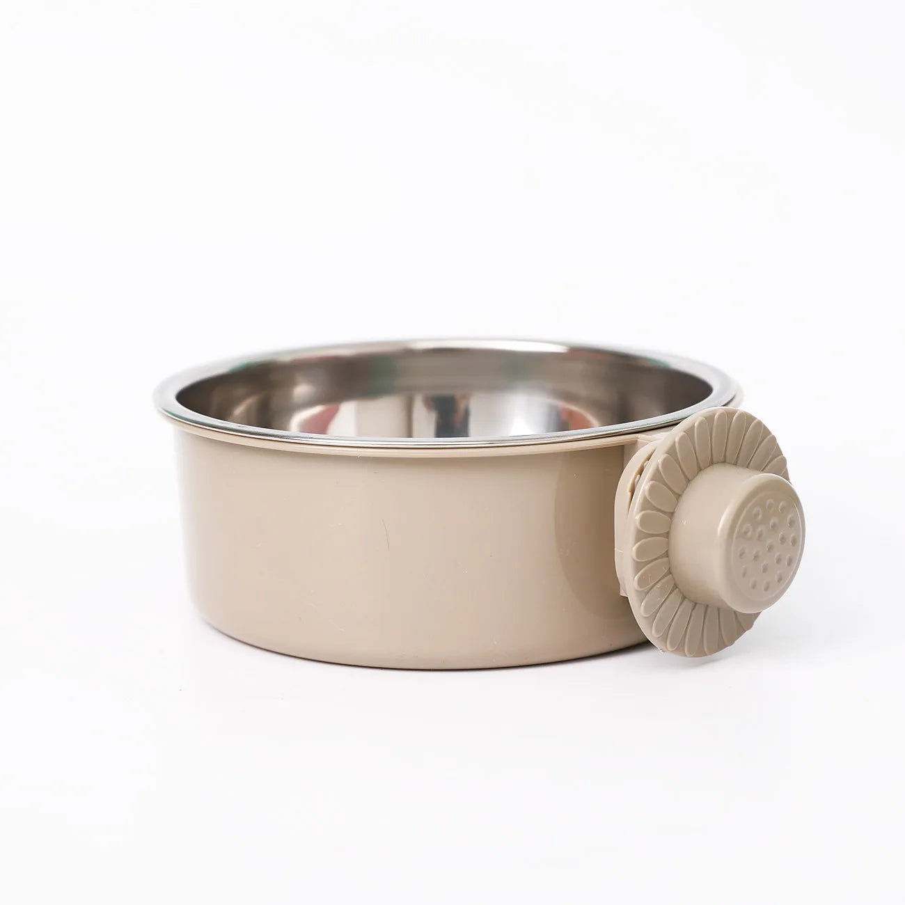 Dog Crate Food and Water Bowl Small Pet Hanging Kennel Removable Dish Feeding Cup No Spill with Holder for Medium Large
