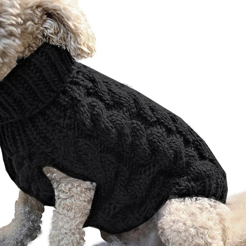 Dog Sweaters for Small Dogs Sweater Winter Dog Clothes Boy Chihuahua Yorkie Sweater Warm Pet Clothes Knitted Solid Puppy