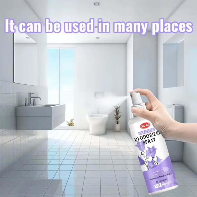 Pet Deodorizing Spray for Dogs and Cats Eliminates Pet Odors, Long-lasting Fragrance, Keeps Indoor Air Fresh 100ML