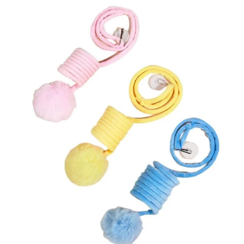 Pet Toy Interactive Cat Toys Funny Cat Stick Spring Rope Ball Plush Toy Interactive Play Training Toys Cats Supplies