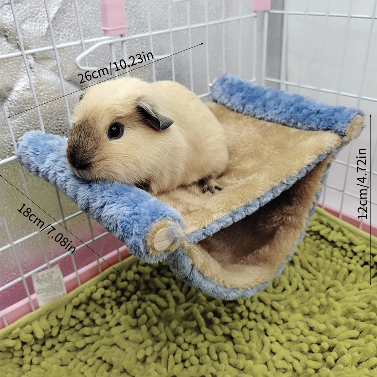 Guinea Pigs Hamster Warm Hammock Honey Possum Squirrel Hanging Nest Bed Gold Silk Bear Chinchillas Jumping Pet Toy